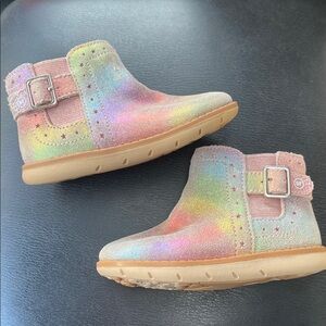 Stride Rite Glittery Rainbow Kids Boots